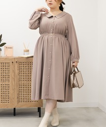 CLETTE（クレット）の「ベルト付きパールボタンワンピース（ワンピース・レディース）」