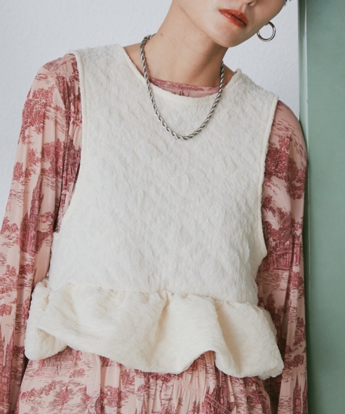 CHIGNON（シニヨン）の「(CHIGNON)膨れチュールバルーンビスチェ