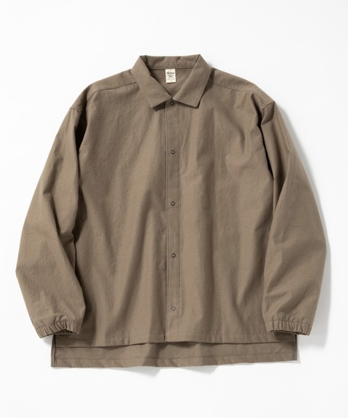 Jackman（ジャックマン）の「Back Nep Coach Shirt（シャツ/ブラウス・メンズ・ブラウン系その他2/スミクロ/キナリ・SMALL/MEDIUM/LARGE）」の14枚目の写真