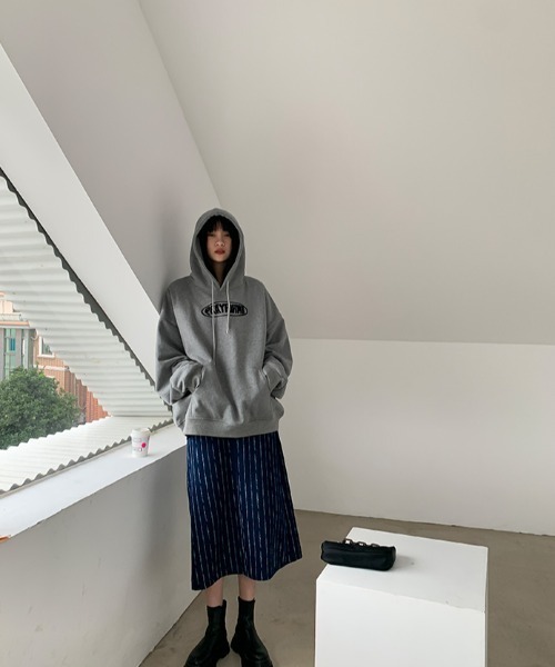 MGV（エムジーヴィー）の「フロントロゴフーディ（パーカー・レディース・ベージュ/ブラック/グレー・MEDIUM/X-LARGE/LARGE）」の3枚目の写真