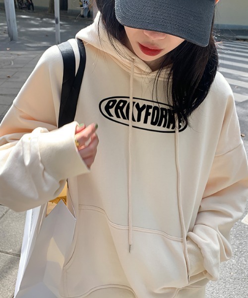 MGV（エムジーヴィー）の「フロントロゴフーディ（パーカー・レディース・ベージュ/ブラック/グレー・MEDIUM/X-LARGE/LARGE）」の9枚目の写真