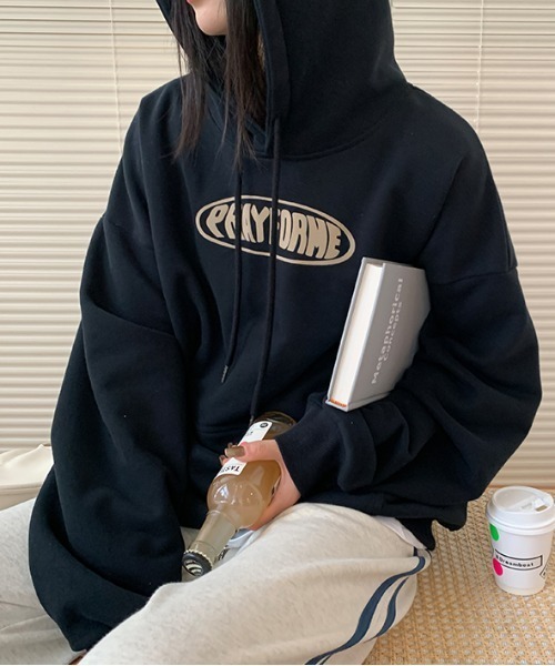 MGV（エムジーヴィー）の「フロントロゴフーディ（パーカー・レディース・ベージュ/ブラック/グレー・MEDIUM/X-LARGE/LARGE）」の12枚目の写真