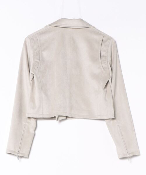 SNIDEL（スナイデル）の「ライダースジャケット（ライダースジャケット・レディース・ライトグレー/ブラック・0/1）」の9枚目の写真