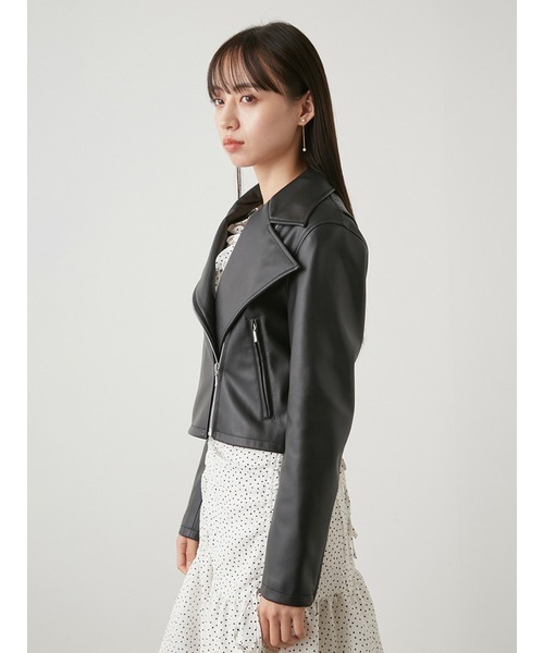 SNIDEL（スナイデル）の「ライダースジャケット（ライダースジャケット・レディース・ライトグレー/ブラック・0/1）」の20枚目の写真