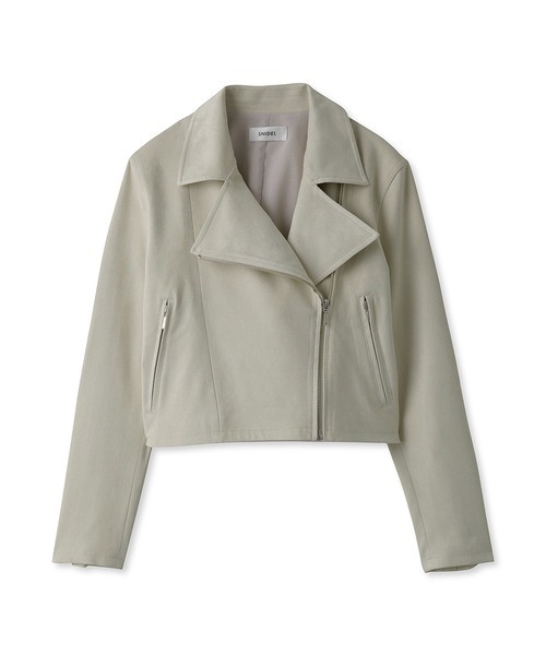 SNIDEL（スナイデル）の「ライダースジャケット（ライダースジャケット・レディース・ライトグレー/ブラック・0/1）」の16枚目の写真