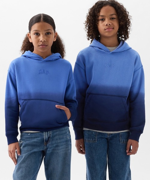GAP(ギャップ)の「リラックス Gapロゴ パーカー (キッズ)(パーカー・キッズ・ベージュ/オレンジ/ブルー・130cm/140cm/150cm/160cm/120cm/110cm)」の3枚目の写真