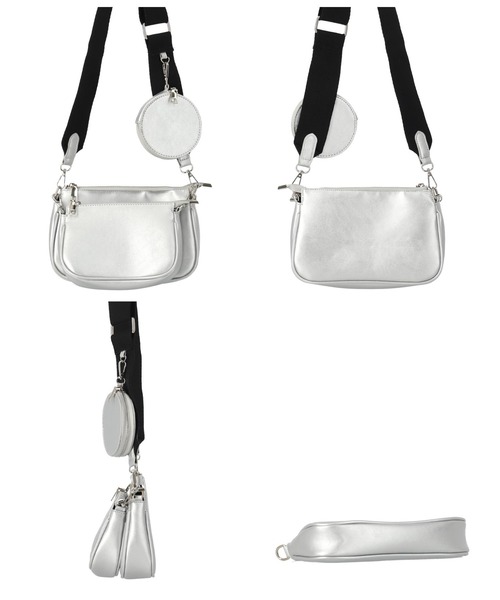 ANAP（アナップ）の「マルチWAYショルダーバック（ショルダーバッグ・レディース・ブラック/シルバー・FREE）」の15枚目の写真