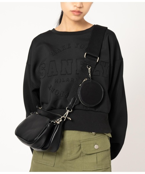 ANAP（アナップ）の「マルチWAYショルダーバック（ショルダーバッグ・レディース・ブラック/シルバー・FREE）」の13枚目の写真