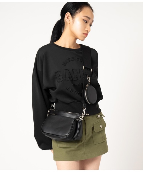 ANAP（アナップ）の「マルチWAYショルダーバック（ショルダーバッグ・レディース・ブラック/シルバー・FREE）」の14枚目の写真