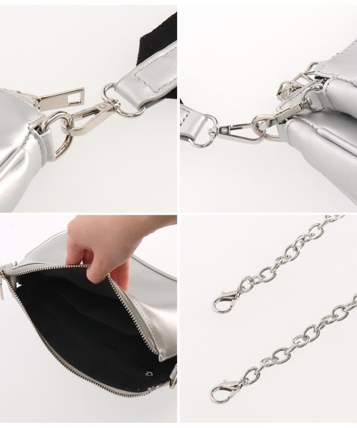 ANAP（アナップ）の「マルチWAYショルダーバック（ショルダーバッグ・レディース・ブラック/シルバー・FREE）」の20枚目の写真