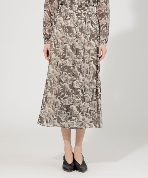 【セール】シアーフィオーレプリント フレアスカート（スカート）｜EPOCA（エポカ）