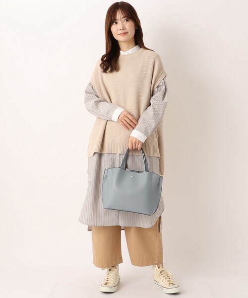 one'sterrace(ワンズテラス)の「Legato Largo かるいかばん2WAYトート(トートバッグ・レディース・イエロー系8/ブルー系その他7/ライトグレー系8・99)」の16枚目の写真