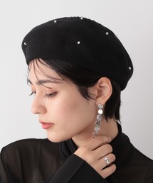 RAGEBLUE | パール付きベレー帽(ハンチング/ベレー帽)