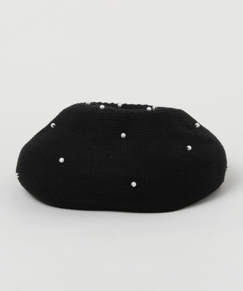 RAGEBLUE（レイジブルー）の「パール付きベレー帽（ハンチング/ベレー帽・レディース・ブラック・FREE）」の7枚目の写真