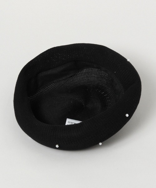 RAGEBLUE（レイジブルー）の「パール付きベレー帽（ハンチング/ベレー帽・レディース・ブラック・FREE）」の9枚目の写真