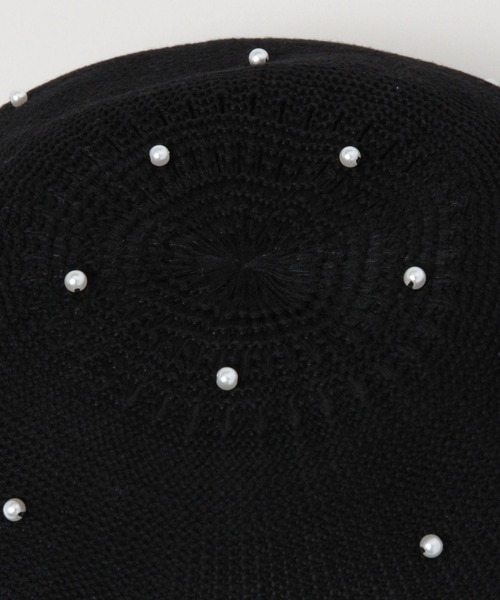 RAGEBLUE（レイジブルー）の「パール付きベレー帽（ハンチング/ベレー帽・レディース・ブラック・FREE）」の10枚目の写真