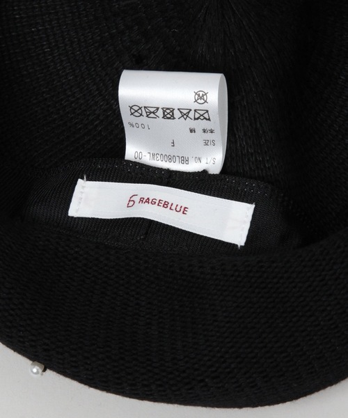 RAGEBLUE（レイジブルー）の「パール付きベレー帽（ハンチング/ベレー帽・レディース・ブラック・FREE）」の11枚目の写真