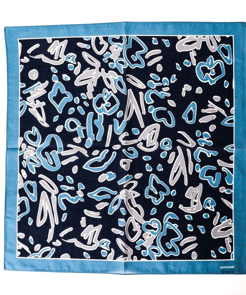 NOLLEY'S goodman（ノーリーズグッドマン）の「BANDANA SCARF CAMOUFLAGE バンダナスカーフ（バンダナ/スカーフ・メンズ・ブルー系その他・FREE）」の2枚目の写真