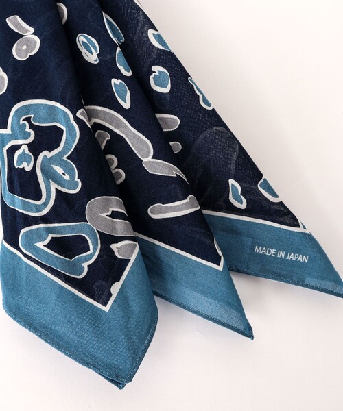 NOLLEY'S goodman（ノーリーズグッドマン）の「BANDANA SCARF CAMOUFLAGE バンダナスカーフ（バンダナ/スカーフ・メンズ・ブルー系その他・FREE）」の16枚目の写真