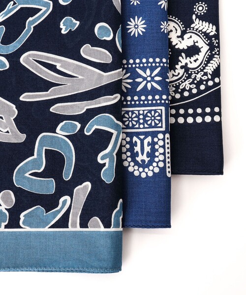 NOLLEY'S goodman（ノーリーズグッドマン）の「BANDANA SCARF CAMOUFLAGE バンダナスカーフ（バンダナ/スカーフ・メンズ・ブルー系その他・FREE）」の9枚目の写真