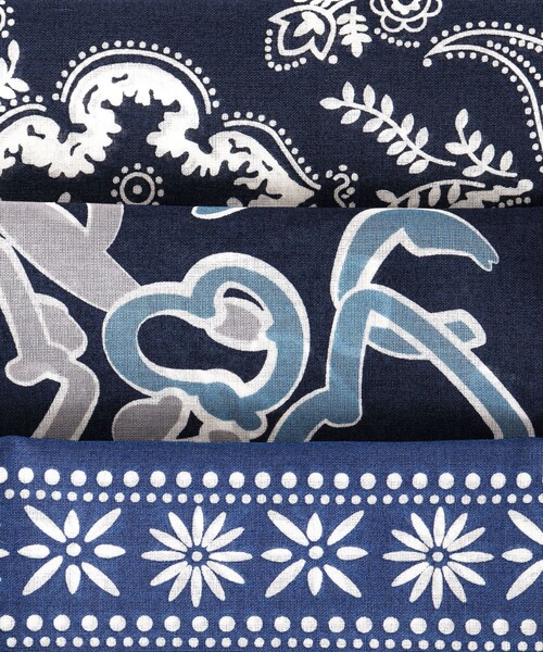 NOLLEY'S goodman（ノーリーズグッドマン）の「BANDANA SCARF CAMOUFLAGE バンダナスカーフ（バンダナ/スカーフ・メンズ・ブルー系その他・FREE）」の10枚目の写真