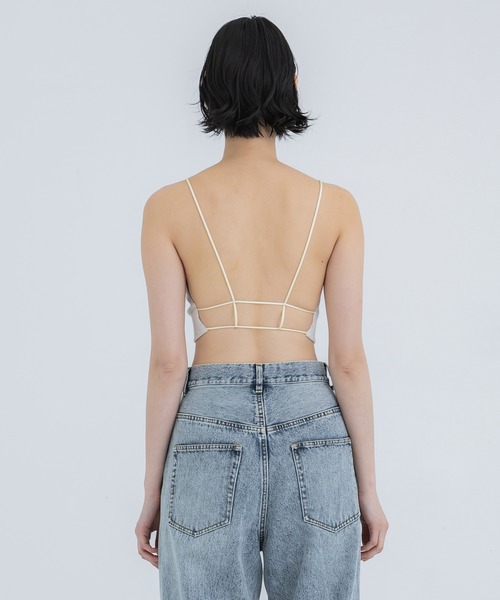 トップス fumie tanaka plain line cami FUMIE TANAKA（フミエタナカ）の「【FUMIE=TANAKA/フミエタナカ