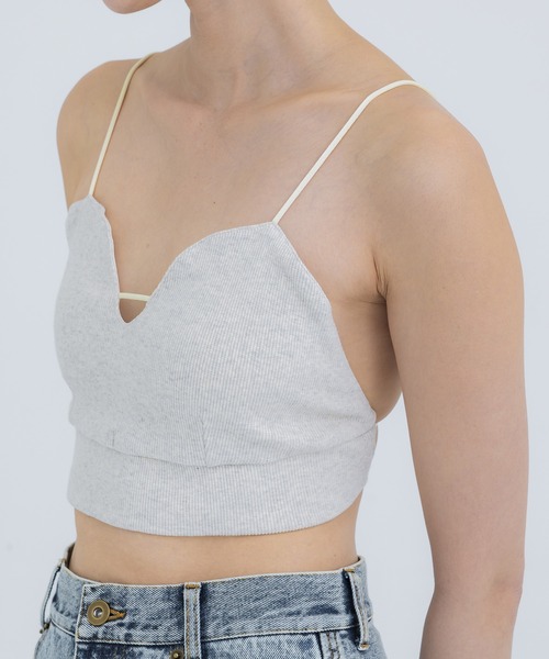 トップス fumie tanaka plain line cami FUMIE TANAKA（フミエタナカ）の「【FUMIE=TANAKA/フミエタナカ