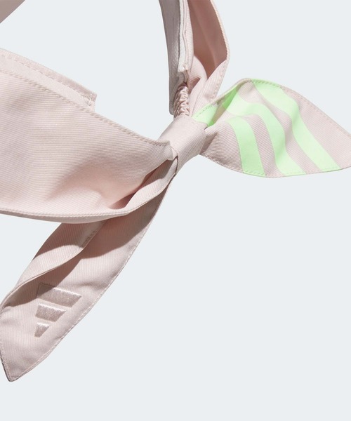 adidas（アディダス）の「スリーストライプス リボンバイザー【adidas Golf/アディダスゴルフ】（サンバイザー・レディース・ブラック/ピンク系その他/ホワイト・MEDIUM）」の12枚目の写真