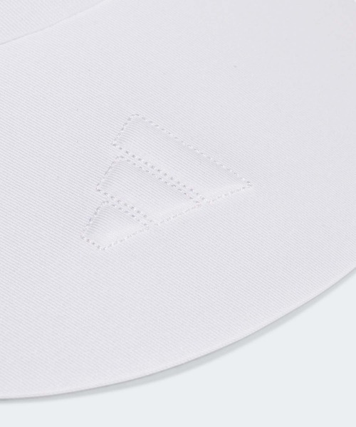 adidas（アディダス）の「スリーストライプス リボンバイザー【adidas Golf/アディダスゴルフ】（サンバイザー・レディース・ブラック/ピンク系その他/ホワイト・MEDIUM）」の5枚目の写真