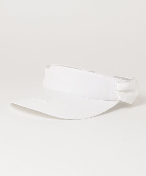 adidas（アディダス）の「スリーストライプス リボンバイザー【adidas Golf/アディダスゴルフ】（サンバイザー・レディース・ブラック/ピンク系その他/ホワイト・MEDIUM）」の13枚目の写真