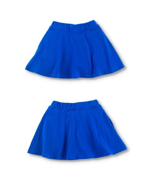 DRC branshes（ディーアールシーブランシェス）の「【WEB限定/DRC/ストレッチ天竺】1分丈スカッツ（スカート・キッズ・ブルー/フューシャピンク/ブラック/ブルーグレー/ラベンダー/ライトグリーン/ブラウン・100/130/90/110/140/150/120）」の16枚目の写真