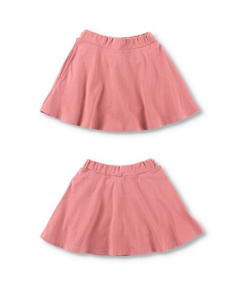 DRC branshes（ディーアールシーブランシェス）の「【WEB限定/DRC/ストレッチ天竺】1分丈スカッツ（スカート・キッズ・ブルー/フューシャピンク/ブラック/ブルーグレー/ラベンダー/ライトグリーン/ブラウン・100/130/90/110/140/150/120）」の17枚目の写真