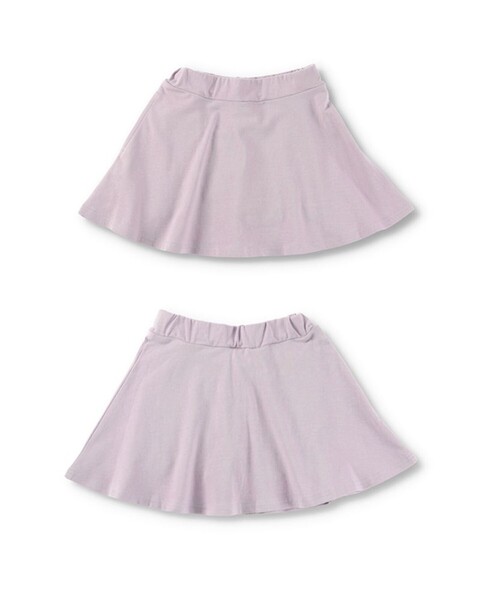 DRC branshes（ディーアールシーブランシェス）の「【WEB限定/DRC/ストレッチ天竺】1分丈スカッツ（スカート・キッズ・ブルー/フューシャピンク/ブラック/ブルーグレー/ラベンダー/ライトグリーン/ブラウン・100/130/90/110/140/150/120）」の18枚目の写真