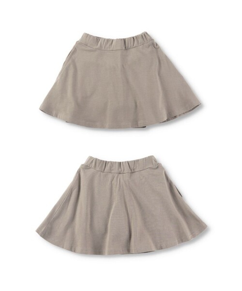 DRC branshes（ディーアールシーブランシェス）の「【WEB限定/DRC/ストレッチ天竺】1分丈スカッツ（スカート・キッズ・ブルー/フューシャピンク/ブラック/ブルーグレー/ラベンダー/ライトグリーン/ブラウン・100/130/90/110/140/150/120）」の19枚目の写真