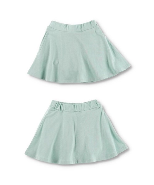 DRC branshes（ディーアールシーブランシェス）の「【WEB限定/DRC/ストレッチ天竺】1分丈スカッツ（スカート・キッズ・ブルー/フューシャピンク/ブラック/ブルーグレー/ラベンダー/ライトグリーン/ブラウン・100/130/90/110/140/150/120）」の20枚目の写真