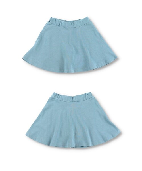 DRC branshes（ディーアールシーブランシェス）の「【WEB限定/DRC/ストレッチ天竺】1分丈スカッツ（スカート・キッズ・ブルー/フューシャピンク/ブラック/ブルーグレー/ラベンダー/ライトグリーン/ブラウン・100/130/90/110/140/150/120）」の21枚目の写真
