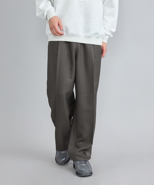 coen(コーエン)の「センタープレスポリツイルワイドスラックス(スラックス・メンズ・ブラック/ダークグレー/ネイビー・S/M/L)」の4枚目の写真