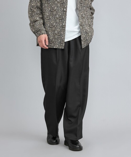 coen(コーエン)の「センタープレスポリツイルワイドスラックス(スラックス・メンズ・ブラック/ダークグレー/ネイビー・S/M/L)」の10枚目の写真