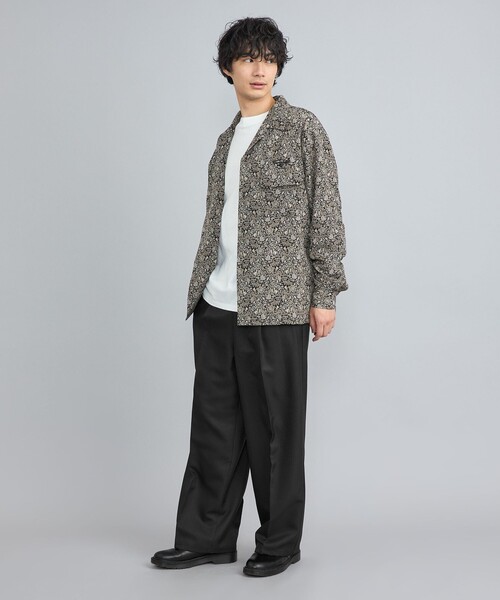 coen(コーエン)の「センタープレスポリツイルワイドスラックス(スラックス・メンズ・ブラック/ダークグレー/ネイビー・S/M/L)」の12枚目の写真