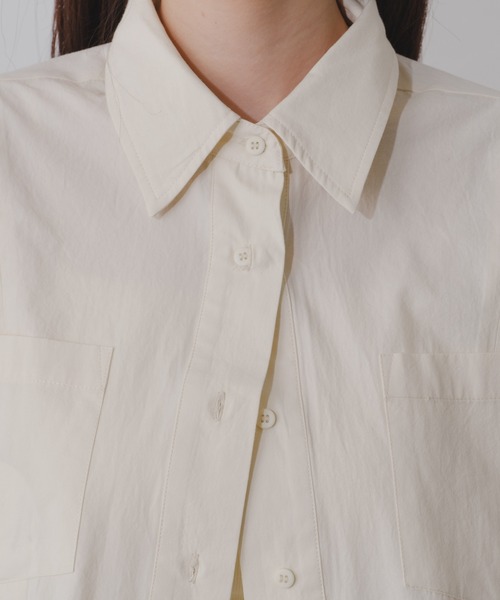 Kastane（カスタネ）の「【2024SSカタログ掲載】BIGカフスクロップドシャツ（シャツ/ブラウス・レディース・ピンク/ミント/アイボリー・FREE）」の19枚目の写真