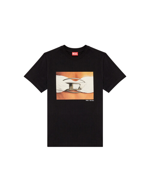 【ポスト投函配送】DIESEL レディース グラフィックプリント レギュラーフィット 半袖Ｔシャツ T-REGS-N3 DIESEL（ディーゼル）の「レディース Tシャツ T-REGS-N3（T