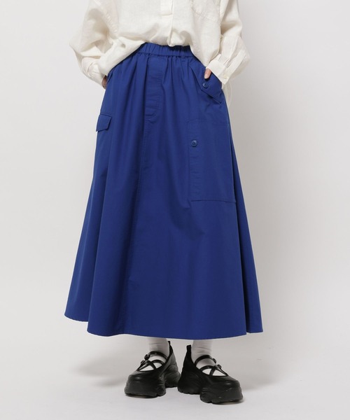 niko and...（ニコアンド）の「ミリタリーフレアスカート（スカート・レディース・カーキ/ブルー/チャコール/ブラウン・MEDIUM/LARGE）」の4枚目の写真