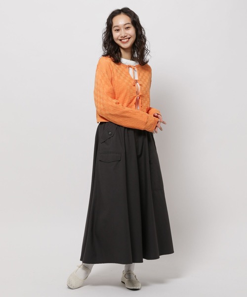 niko and...（ニコアンド）の「ミリタリーフレアスカート（スカート・レディース・カーキ/ブルー/チャコール/ブラウン・MEDIUM/LARGE）」の7枚目の写真