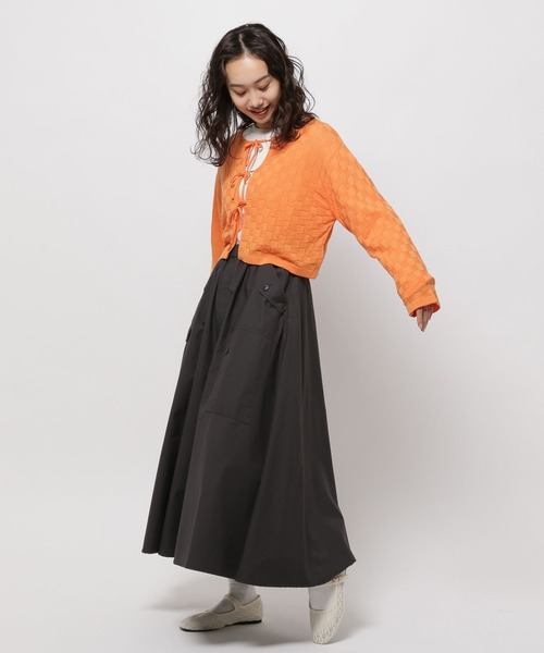 niko and...（ニコアンド）の「ミリタリーフレアスカート（スカート・レディース・カーキ/ブルー/チャコール/ブラウン・MEDIUM/LARGE）」の8枚目の写真