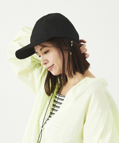 abahouse mavie(アバハウスマヴィ)の「コットンナイロンキャップ(ストラップ付)(キャップ・レディース・ライトグレー/モカ/ブラック・フリー)」の15枚目の写真