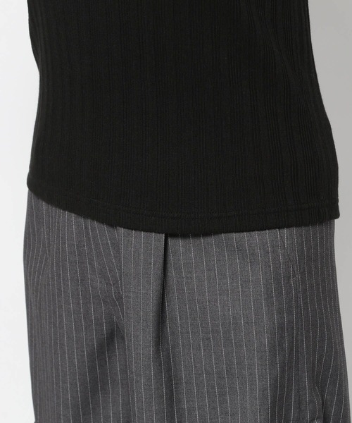 HARE（ハレ）の「ソデレースアップリブTシャツ(HARE)（Tシャツ/カットソー・レディース・ブルー/ブラック・FREE）」の7枚目の写真