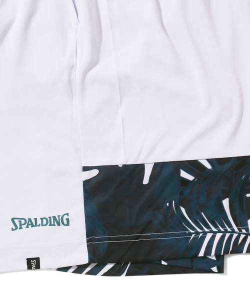 SPALDING(スポルディング)の「【SPALDING/スポルディング】プラクティスパンツ ネオン トロピカル ヘム/ウエストゴムUVカット吸水速乾ショートパンツ(その他パンツ・メンズ・ホワイト/ブラック・X-LARGE/LARGE/MEDIUM/SMALL)」の3枚目の写真