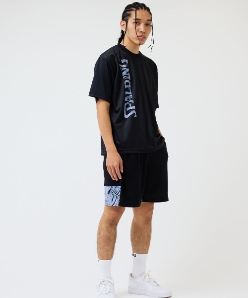 SPALDING(スポルディング)の「【SPALDING/スポルディング】プラクティスパンツ ネオン トロピカル ヘム/ウエストゴムUVカット吸水速乾ショートパンツ(その他パンツ・メンズ・ホワイト/ブラック・X-LARGE/LARGE/MEDIUM/SMALL)」の10枚目の写真