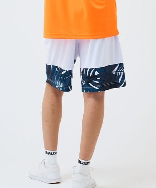 SPALDING(スポルディング)の「【SPALDING/スポルディング】プラクティスパンツ ネオン トロピカル ヘム/ウエストゴムUVカット吸水速乾ショートパンツ(その他パンツ・メンズ・ホワイト/ブラック・X-LARGE/LARGE/MEDIUM/SMALL)」の5枚目の写真