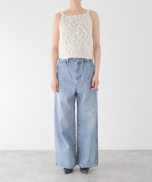 SEEALL   SLOBE IENA   ケーブルトップス　キャミソール SEEALL SLOBE IENA ケーブルトップス キャミソール